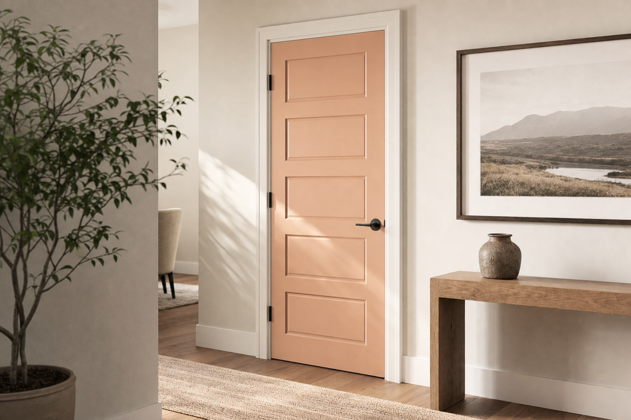 Ipanema by Benjamin Moore on interior-doors
