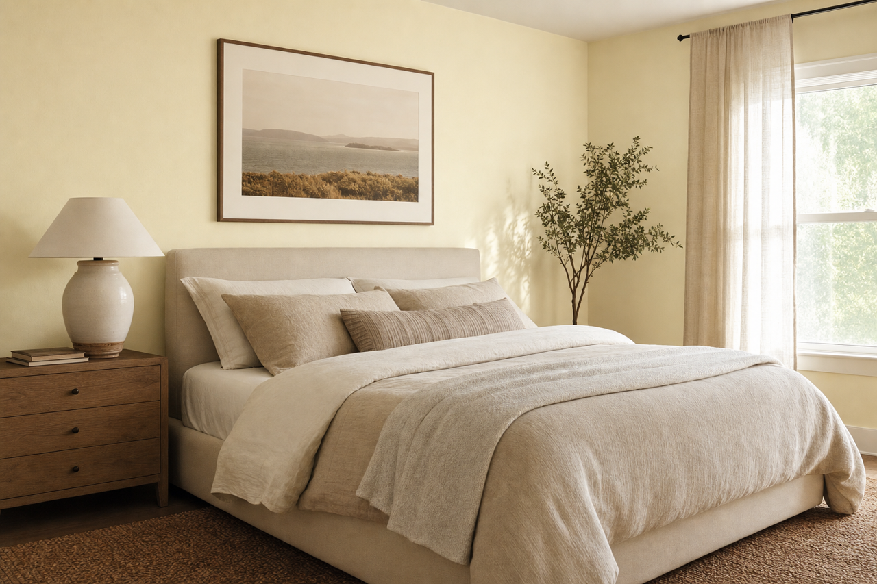 Paper by Benjamin Moore on interiors