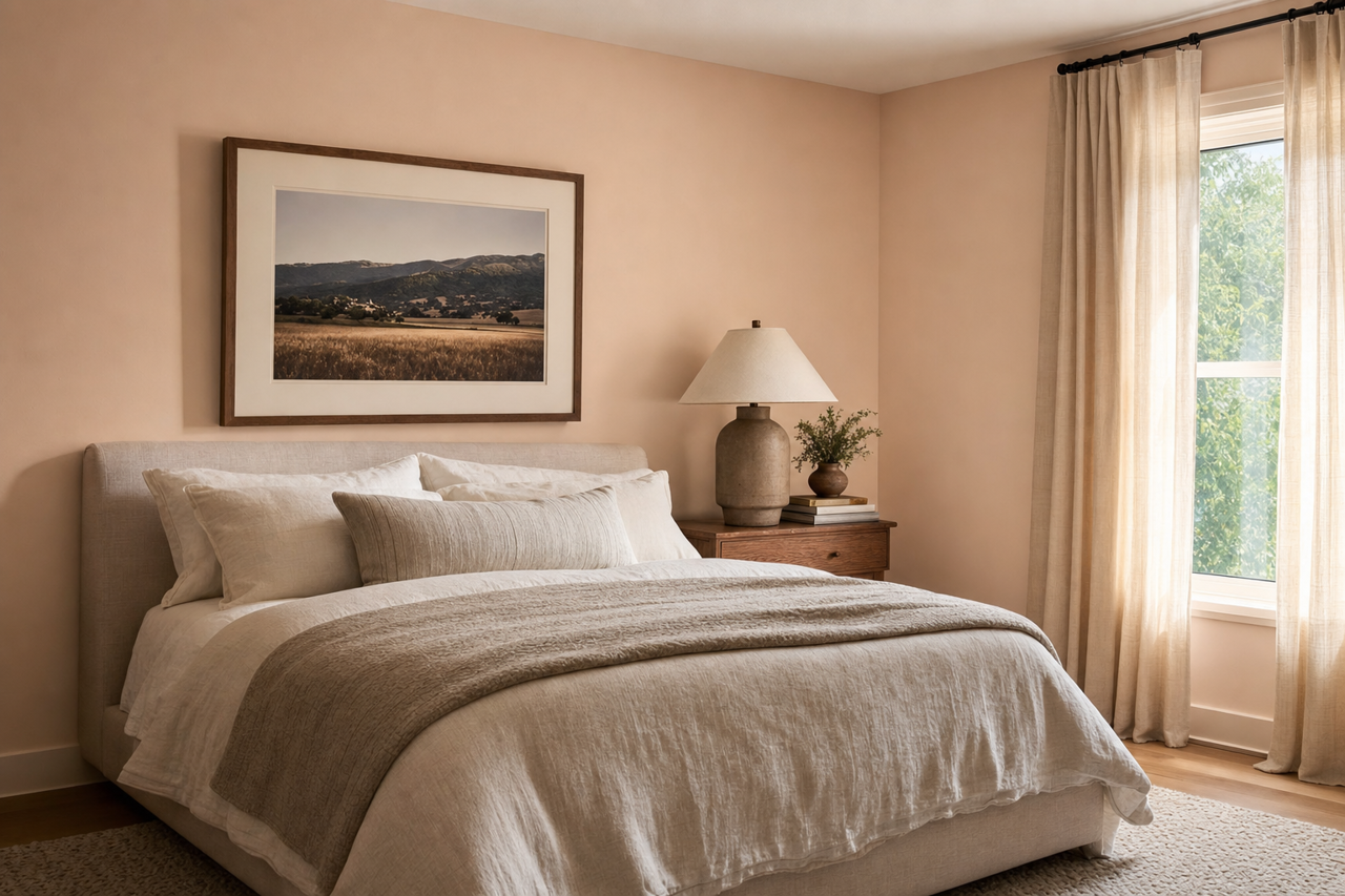 Charmeuse by Benjamin Moore on interiors