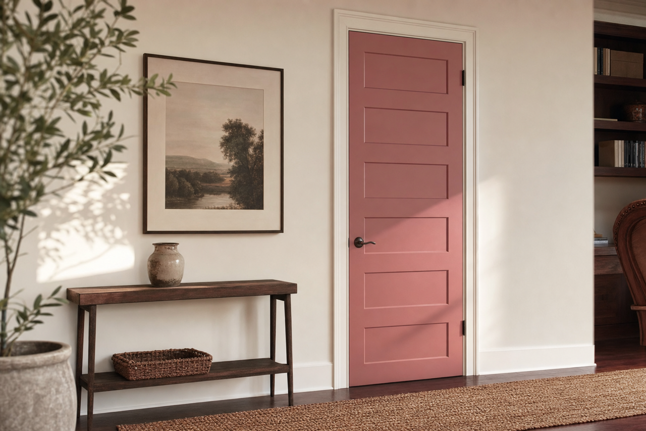 Tea by Benjamin Moore on interior-doors