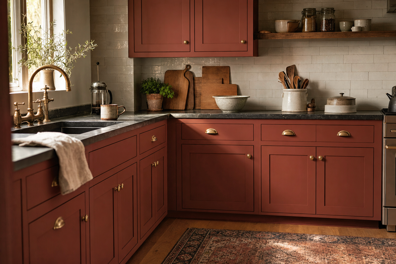 Rustique by Benjamin Moore on cabinets