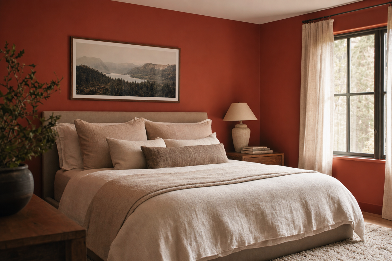 Rustique by Benjamin Moore on interiors