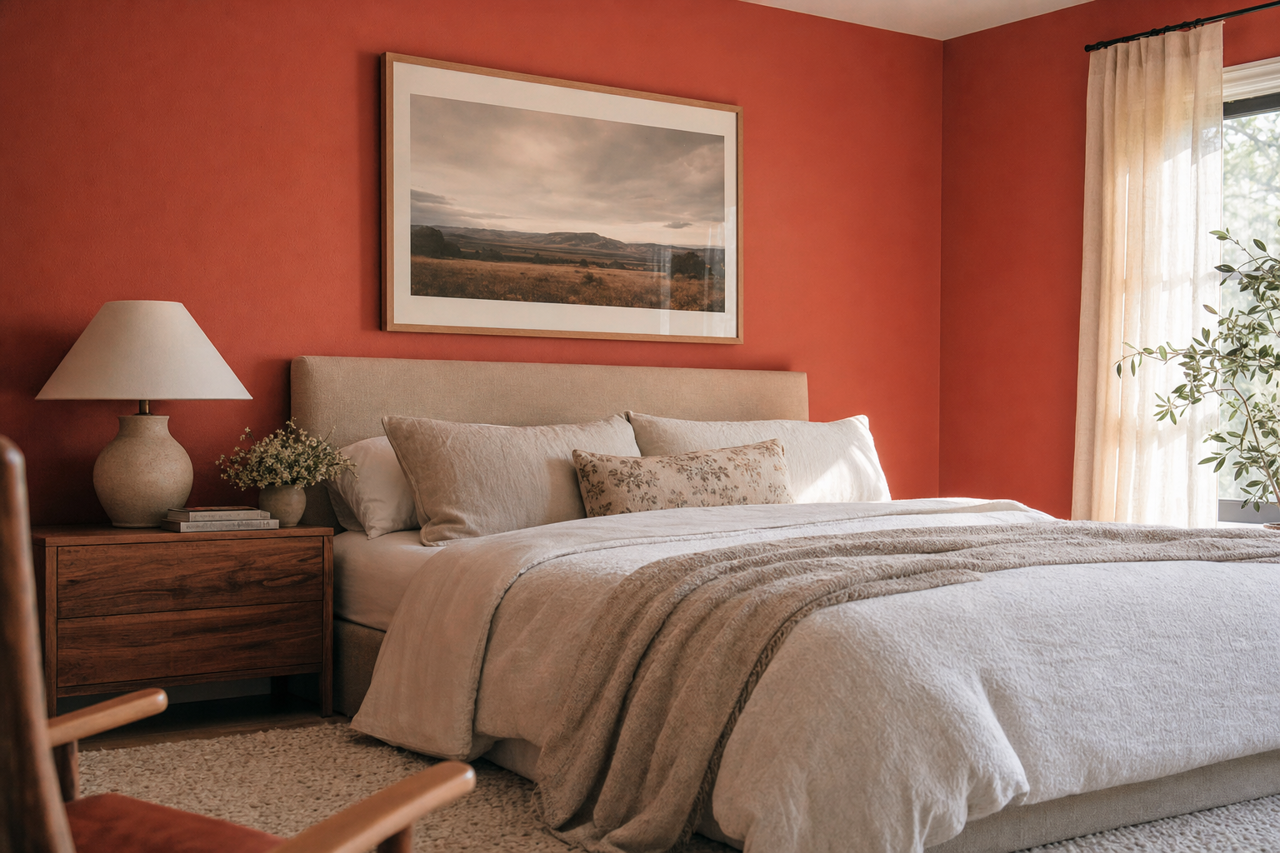 Salsa by Benjamin Moore on interiors