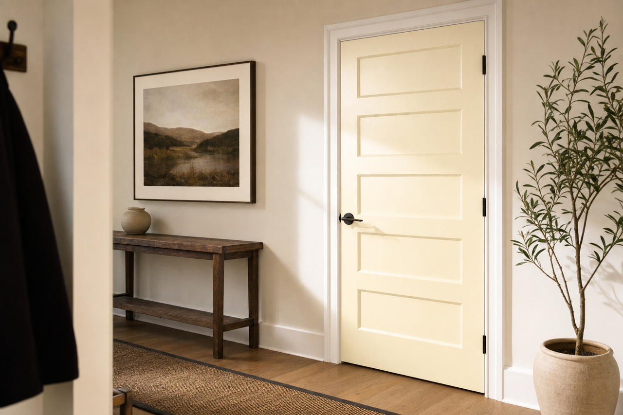 Deep by Benjamin Moore on interior-doors