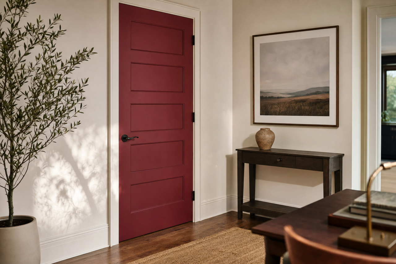 Dinner by Benjamin Moore on interior-doors