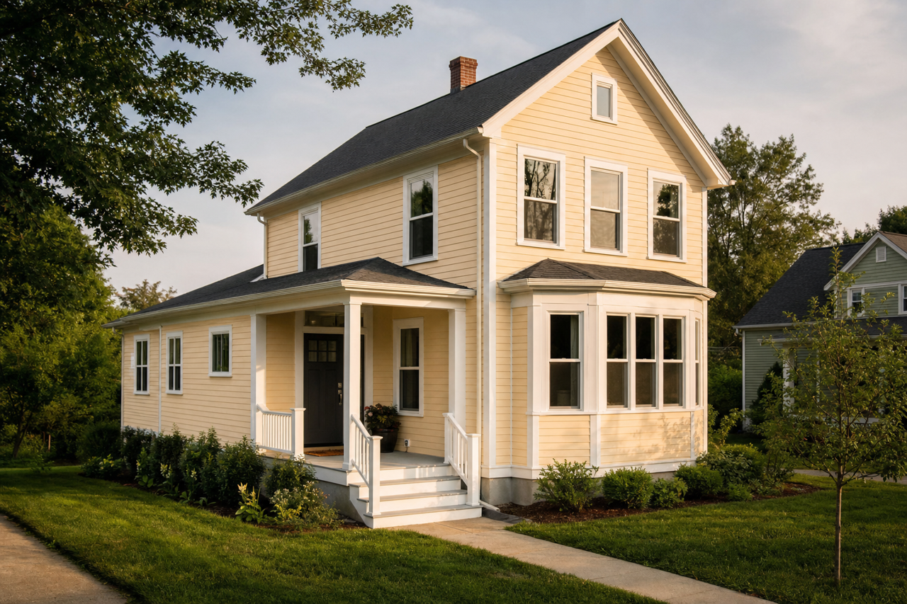 Ylang by Benjamin Moore on exterior