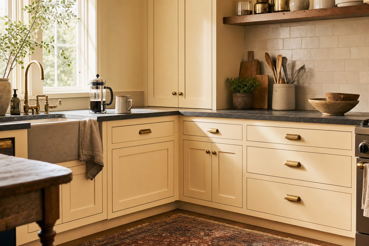 Subtle by Benjamin Moore on cabinets
