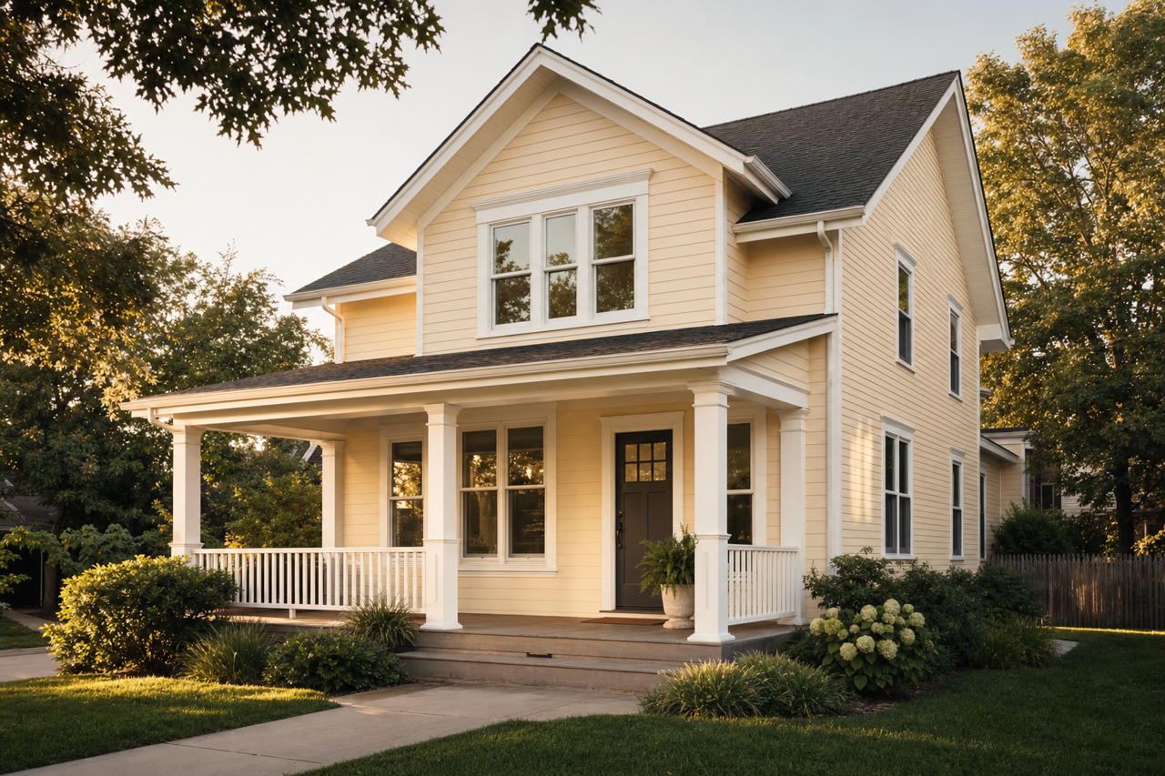 Subtle by Benjamin Moore on exterior