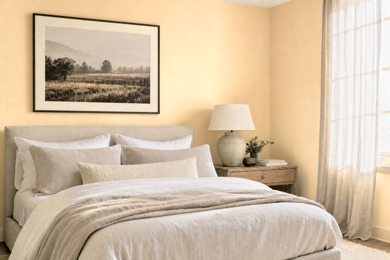 Jicama by Benjamin Moore on interiors