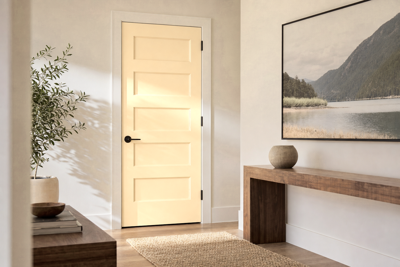 Flawless by Benjamin Moore on interior-doors