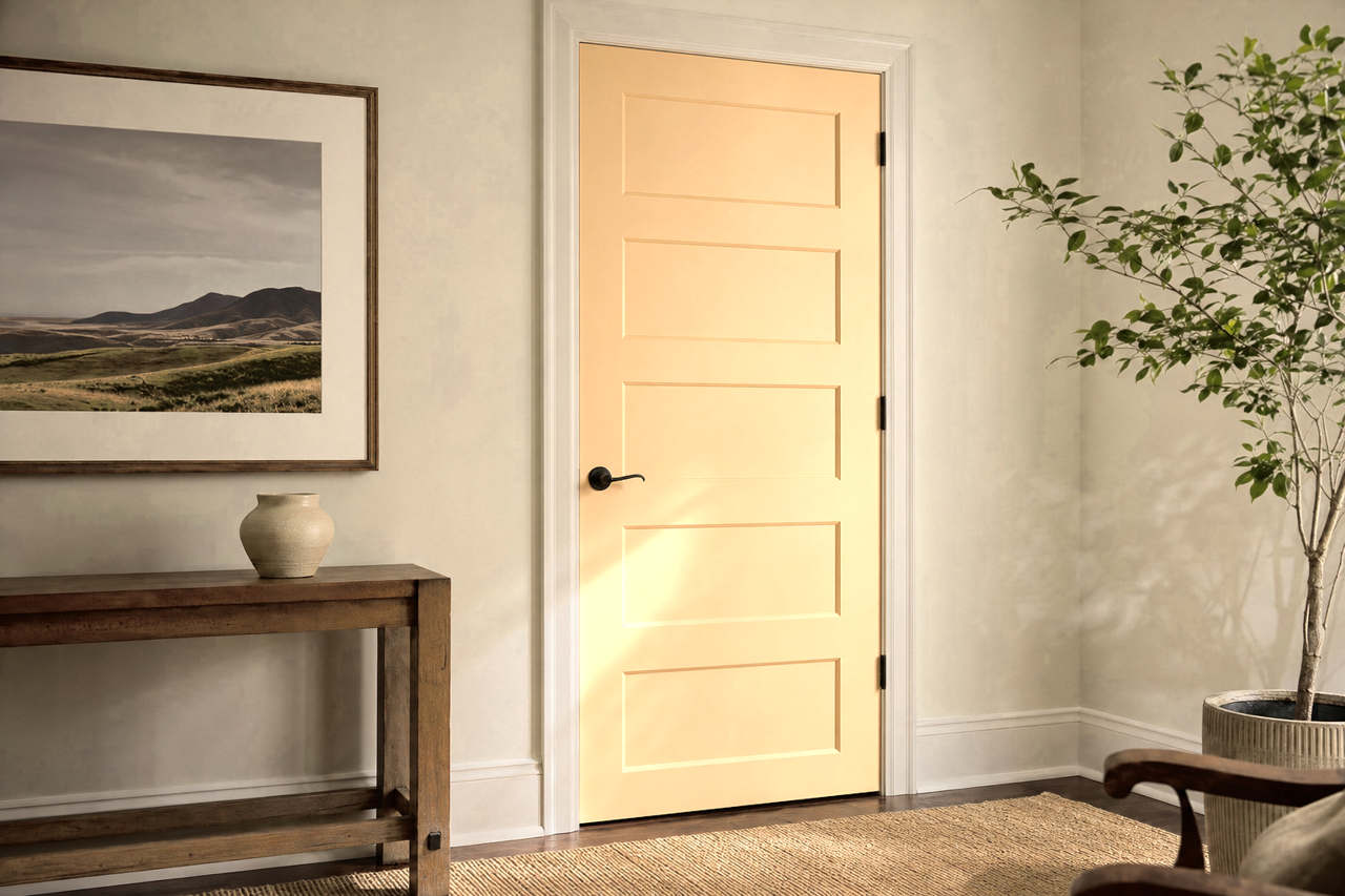Handmade by Benjamin Moore on interior-doors