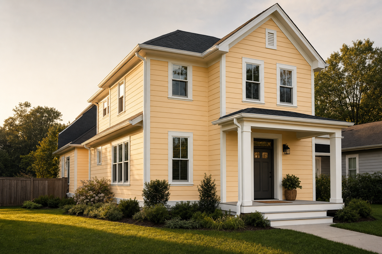 Soleil by Benjamin Moore on exterior