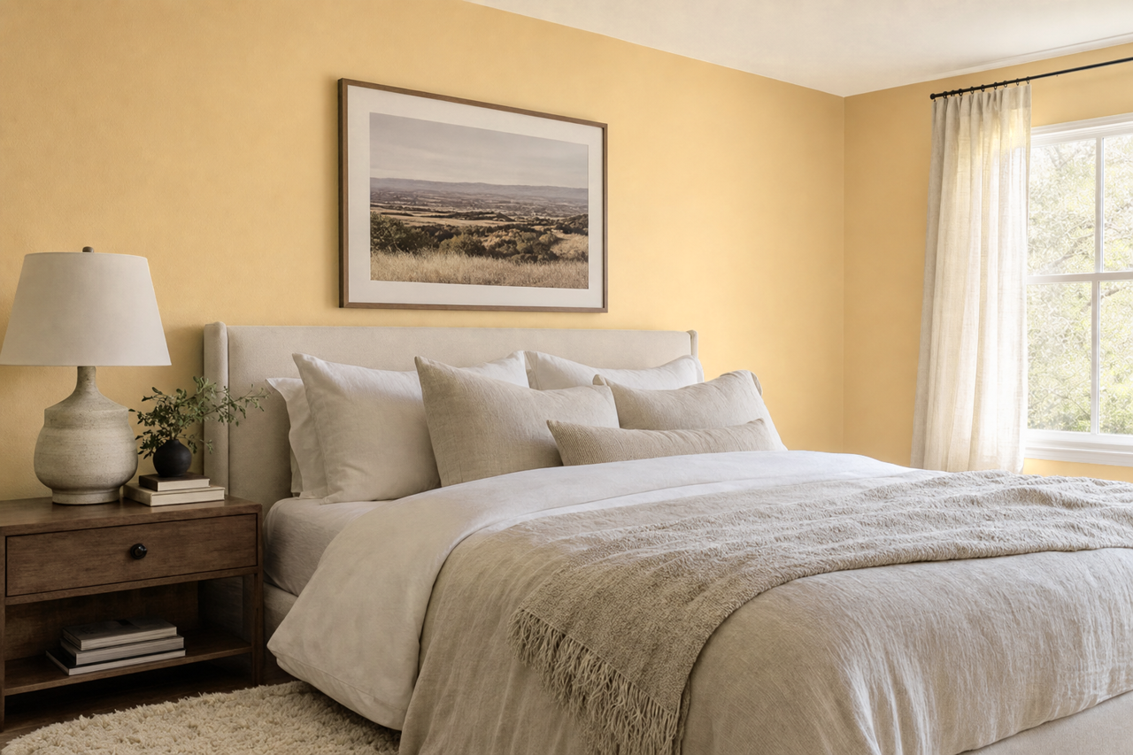 Oat by Benjamin Moore on interiors