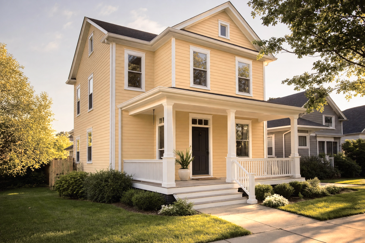 Honeymoon by Benjamin Moore on exterior