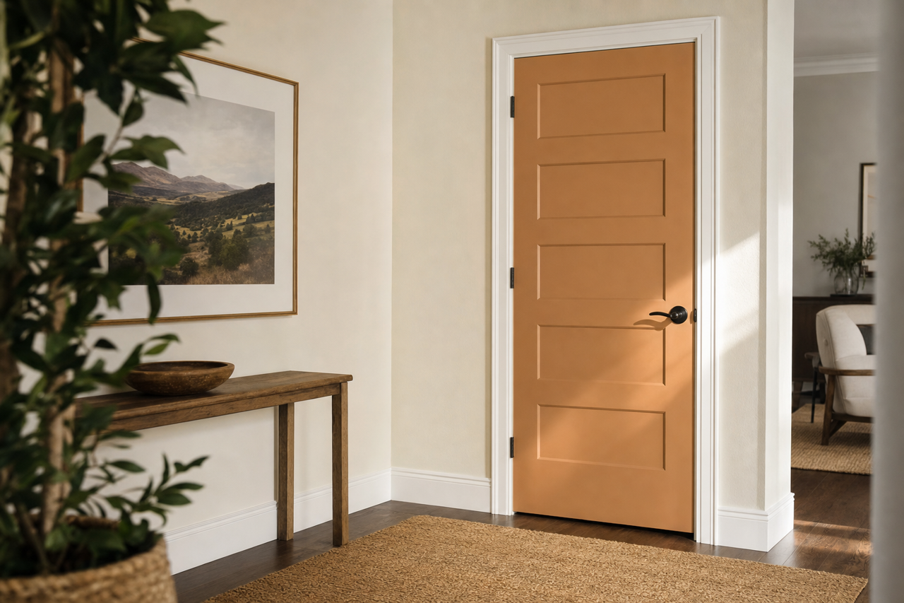 Etruscan by Benjamin Moore on interior-doors