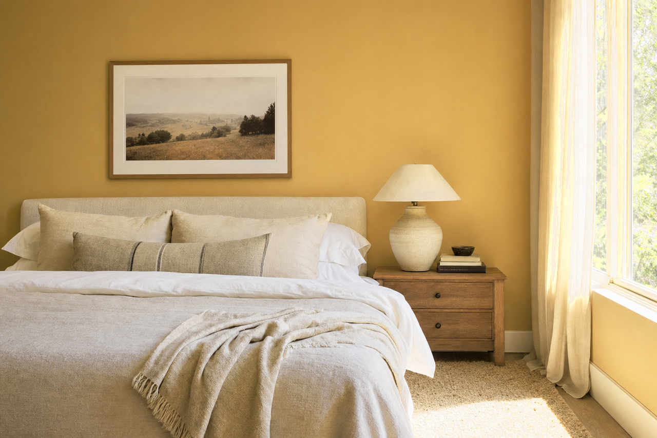 Citrine by Benjamin Moore on interiors