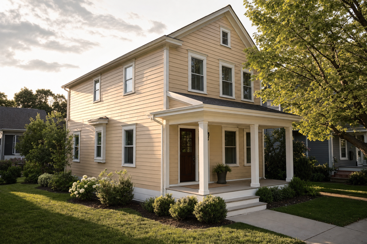 Rattan by Benjamin Moore on exterior