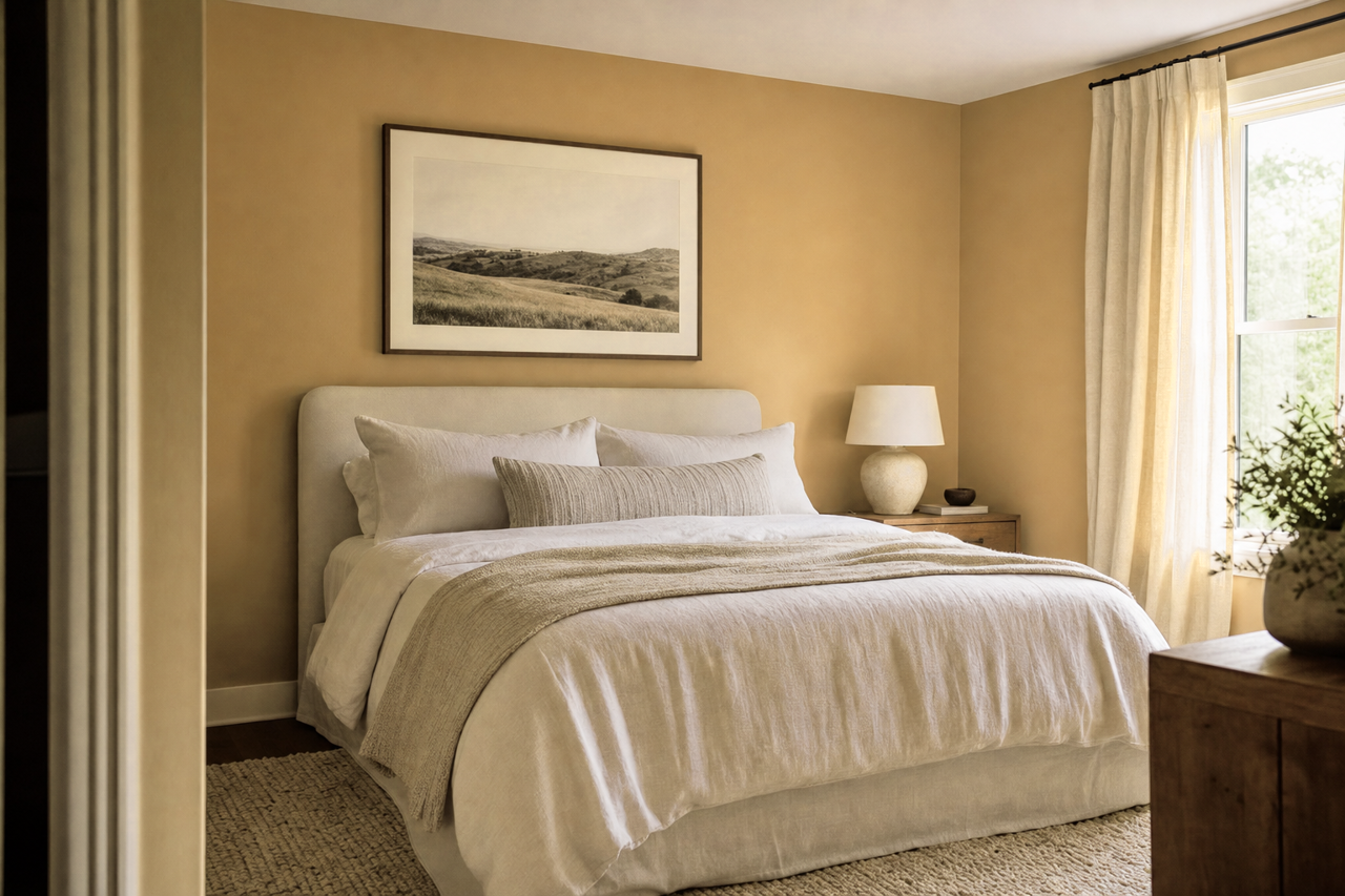 Rattan by Benjamin Moore on interiors