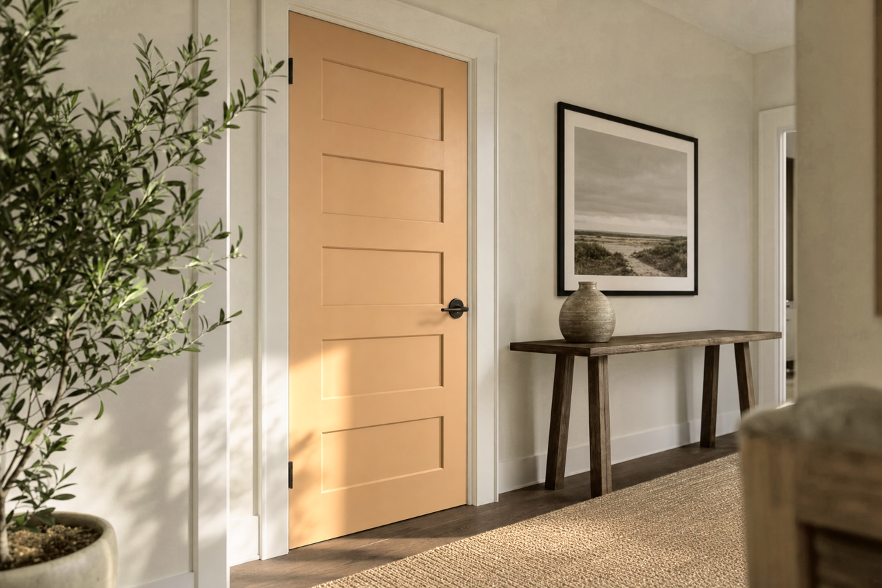 Coastal by Benjamin Moore on interior-doors