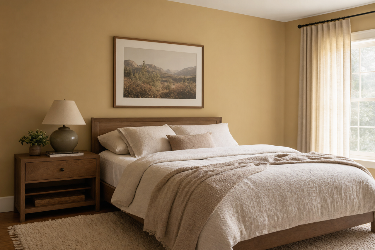 Glacial by Benjamin Moore on interiors