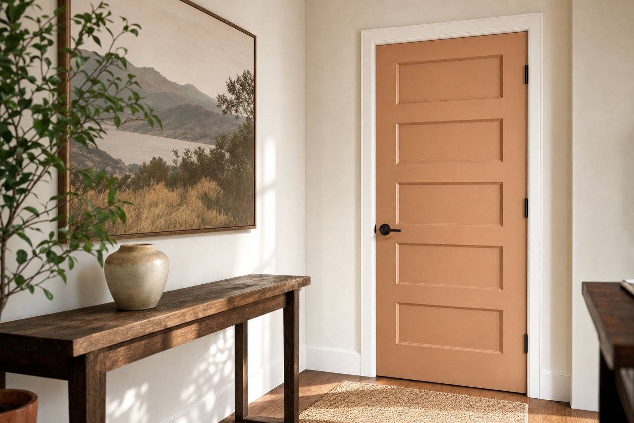 Meditation by Benjamin Moore on interior-doors