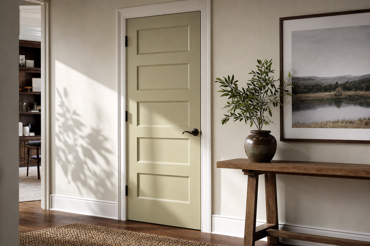 Thicket by Benjamin Moore on interior-doors