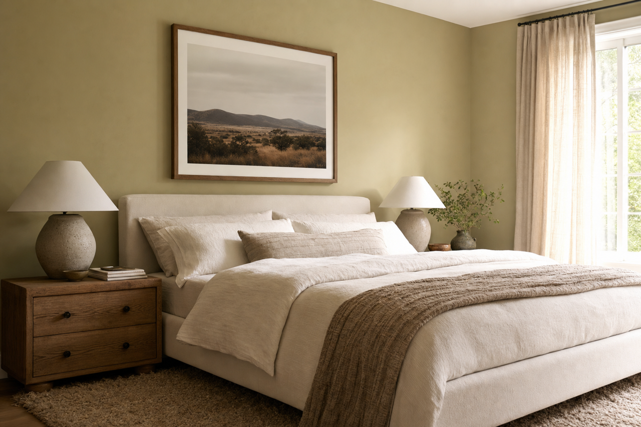 Thicket by Benjamin Moore on interiors