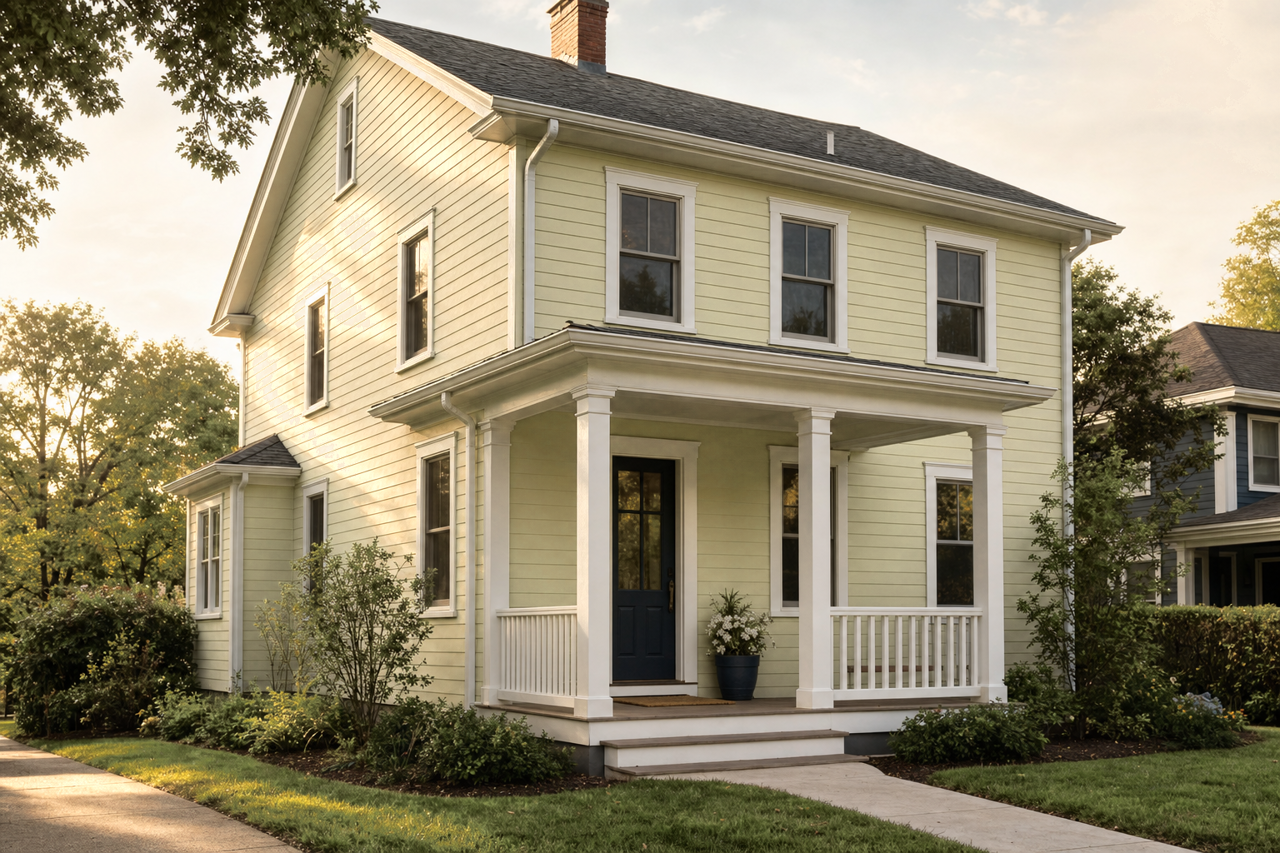 Grasshopper by Benjamin Moore on exterior