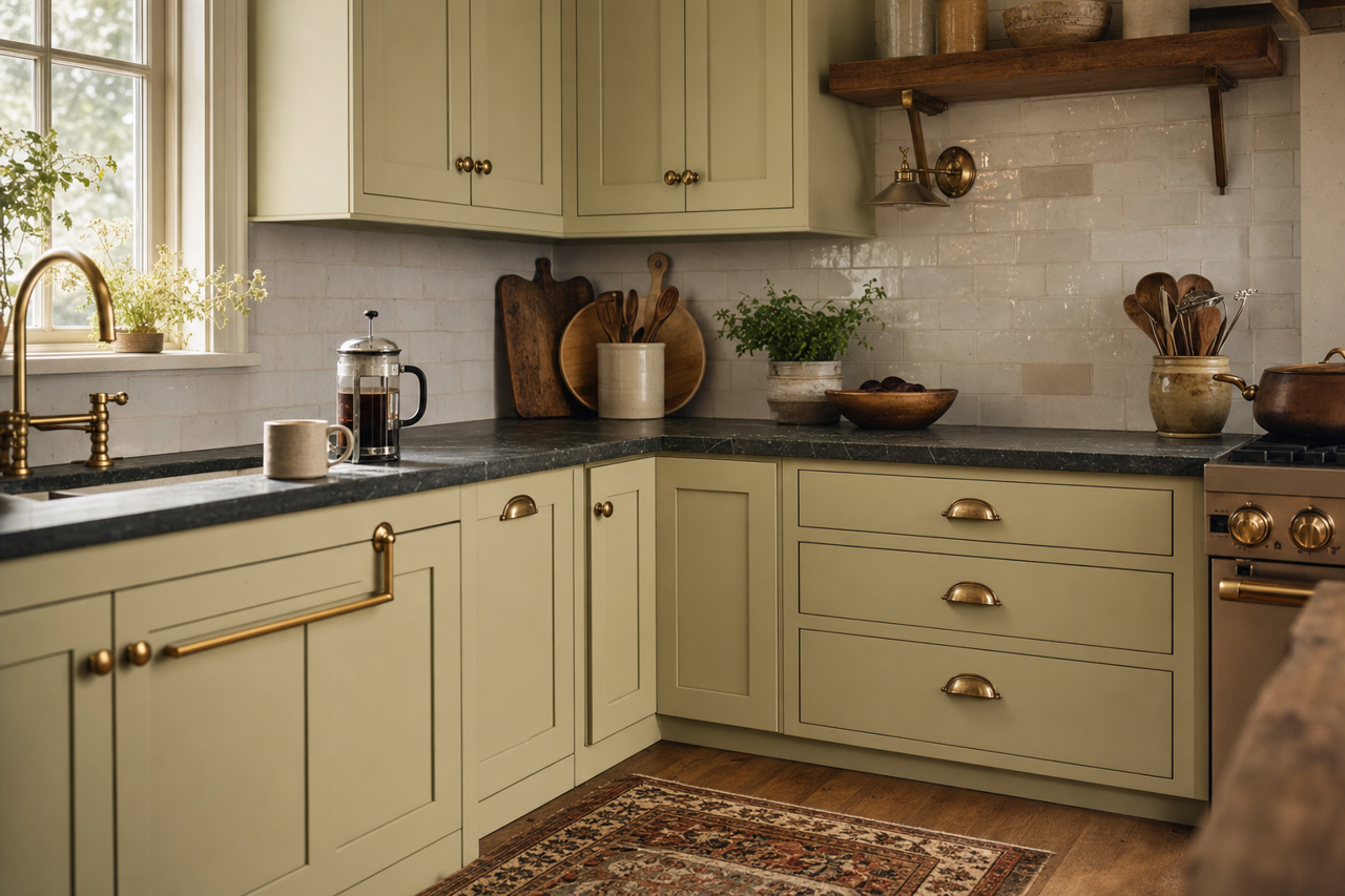 Urban by Benjamin Moore on cabinets