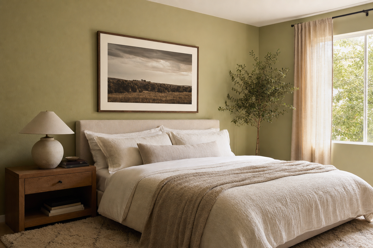 Aventurine by Benjamin Moore on interiors