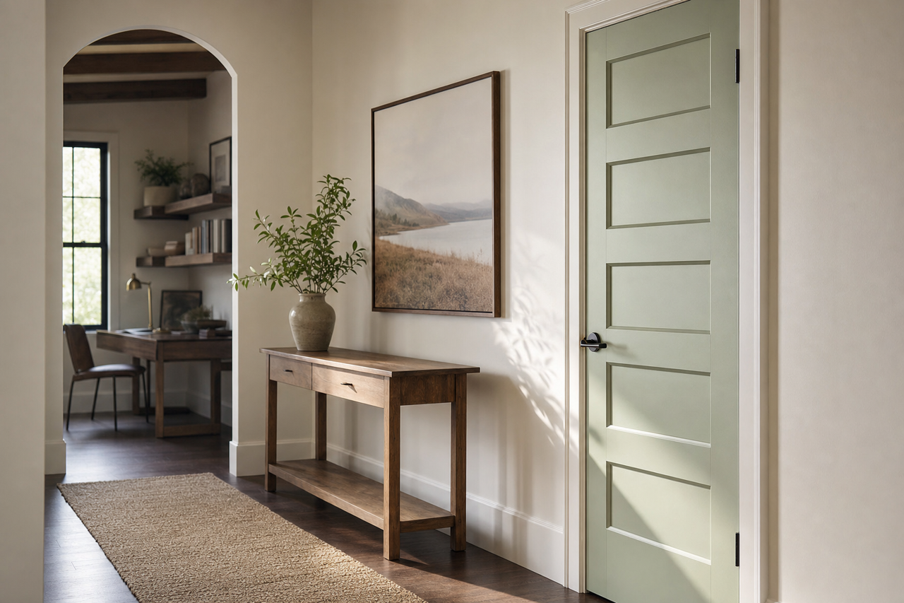Seedling by Benjamin Moore on interior-doors