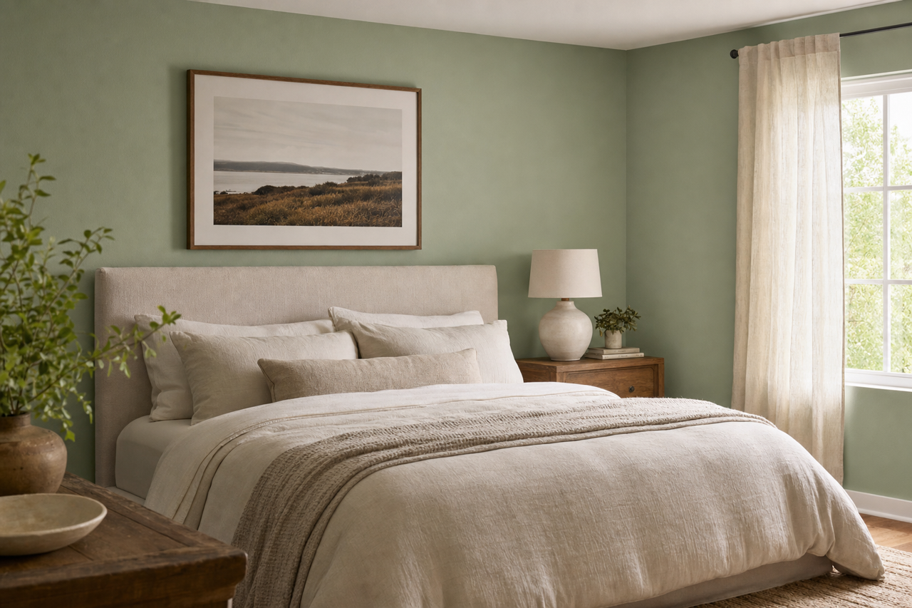 Seedling by Benjamin Moore on interiors