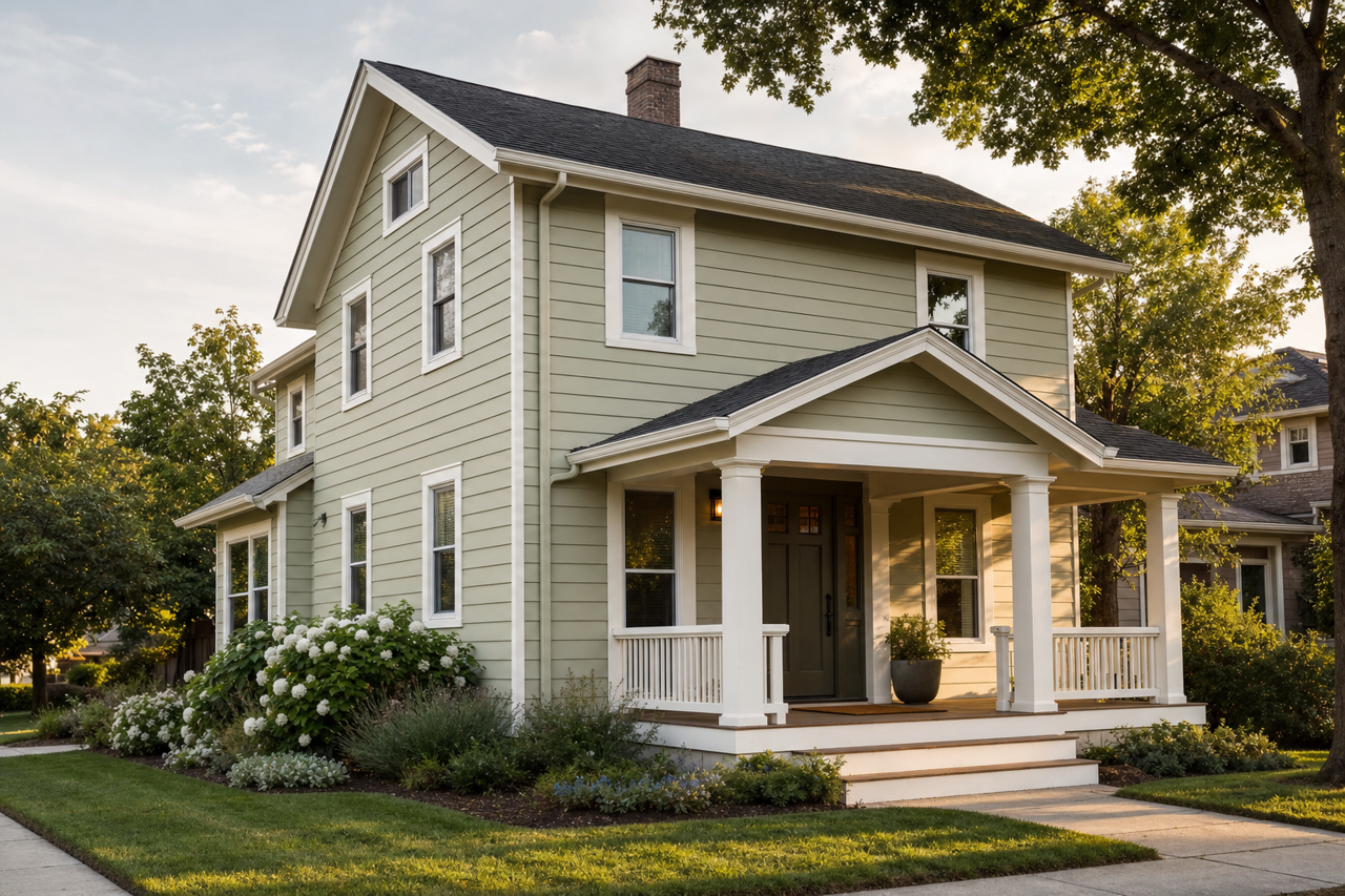 Croquet by Benjamin Moore on exterior