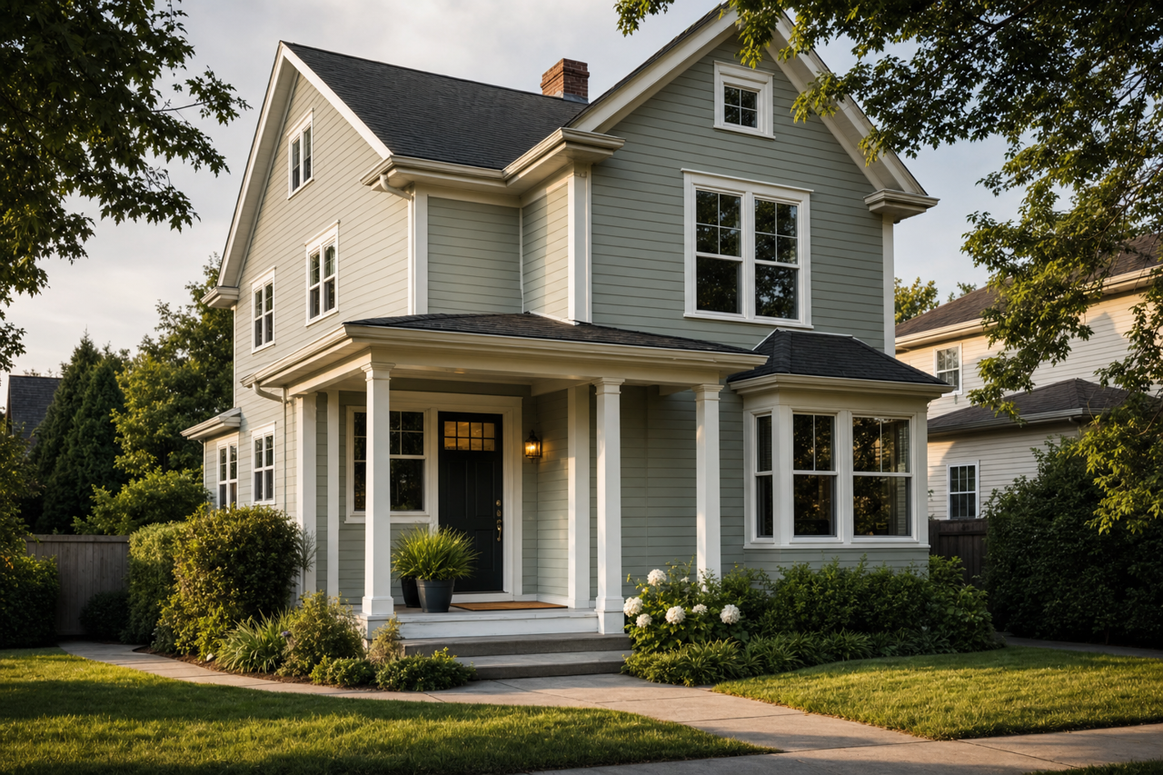 Flora by Benjamin Moore on exterior