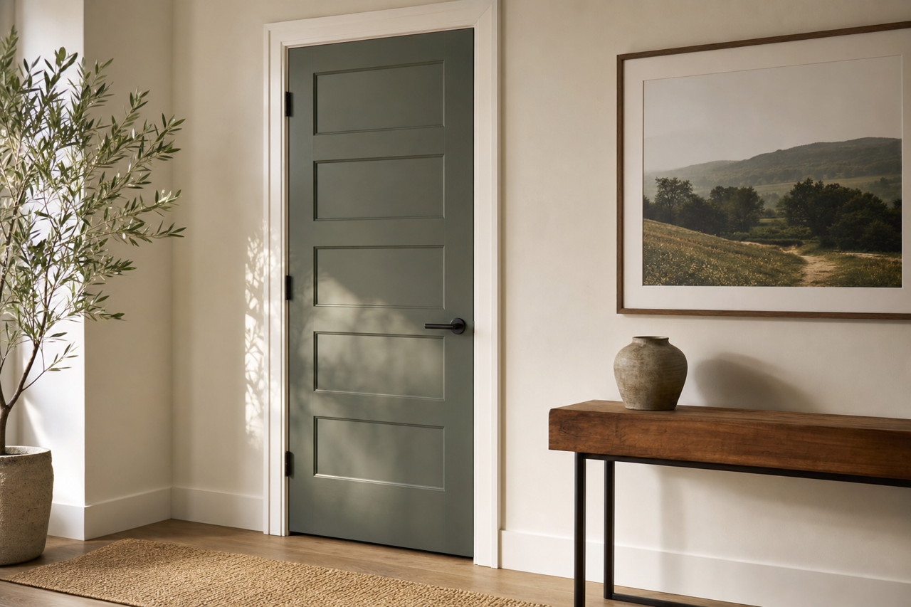Boreal by Benjamin Moore on interior-doors