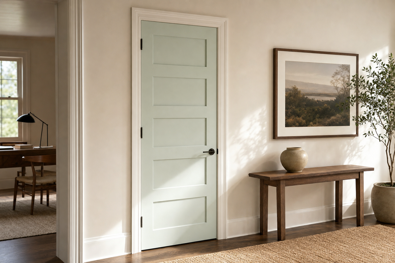 Crystalline by Benjamin Moore on interior-doors