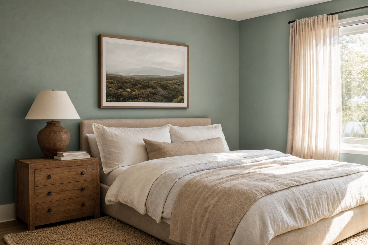 Azores by Benjamin Moore on interiors