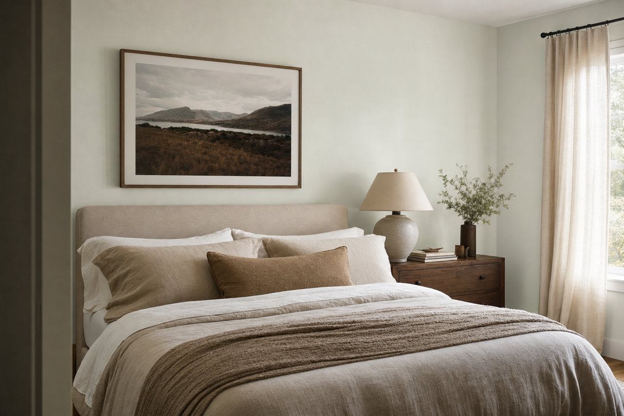 Frostine by Benjamin Moore on interiors