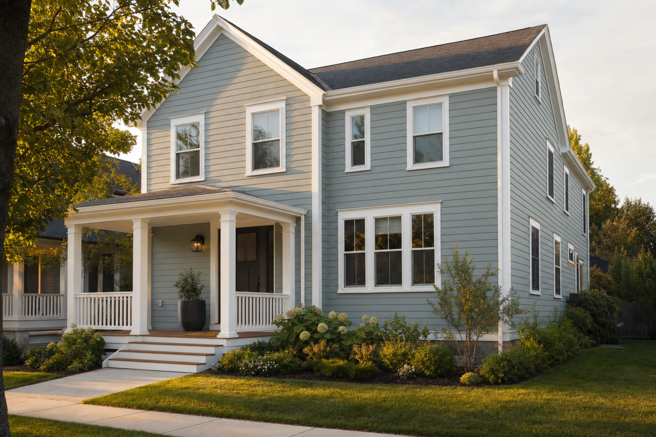 Atmospheric by Benjamin Moore on exterior