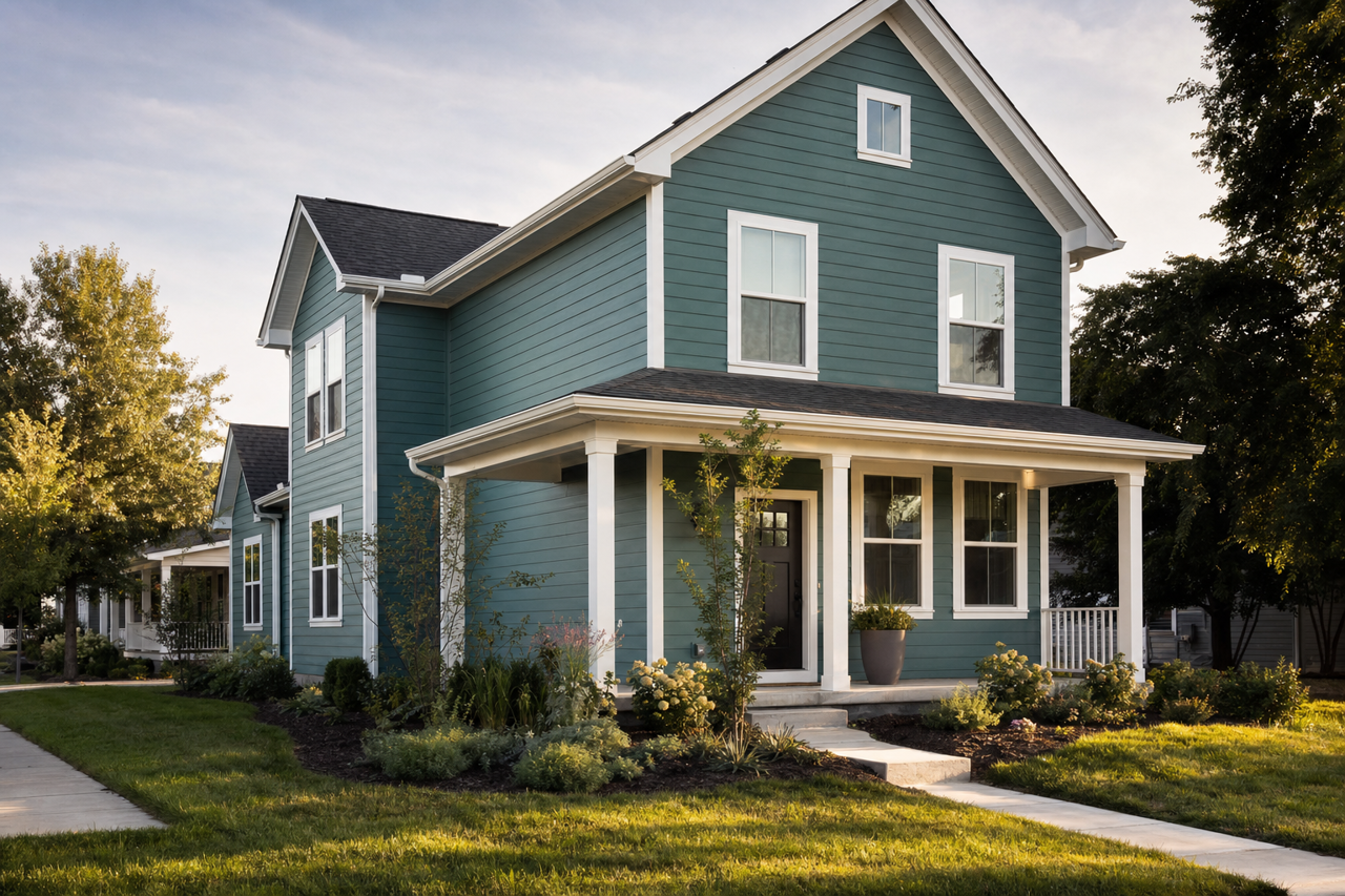 Dragonfly by Benjamin Moore on exterior