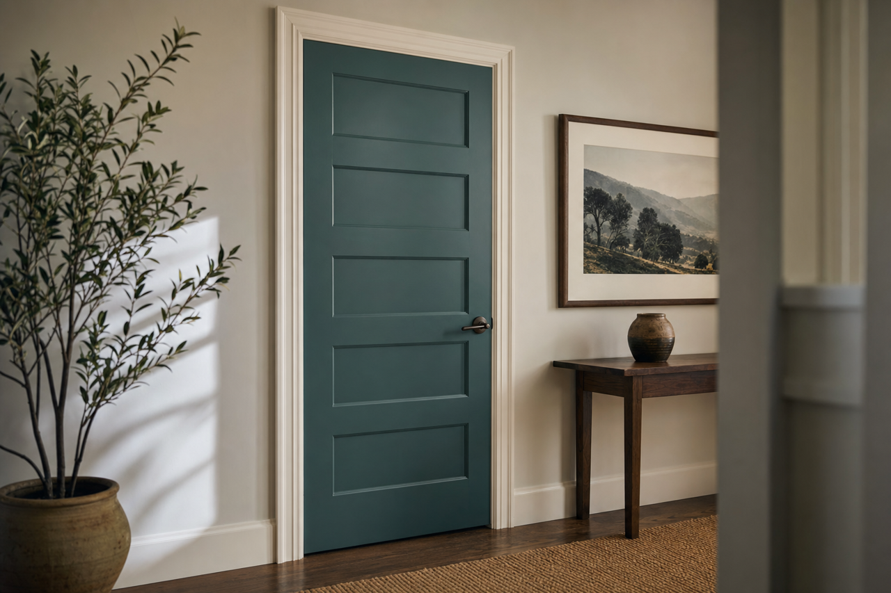 Dragonfly by Benjamin Moore on interior-doors
