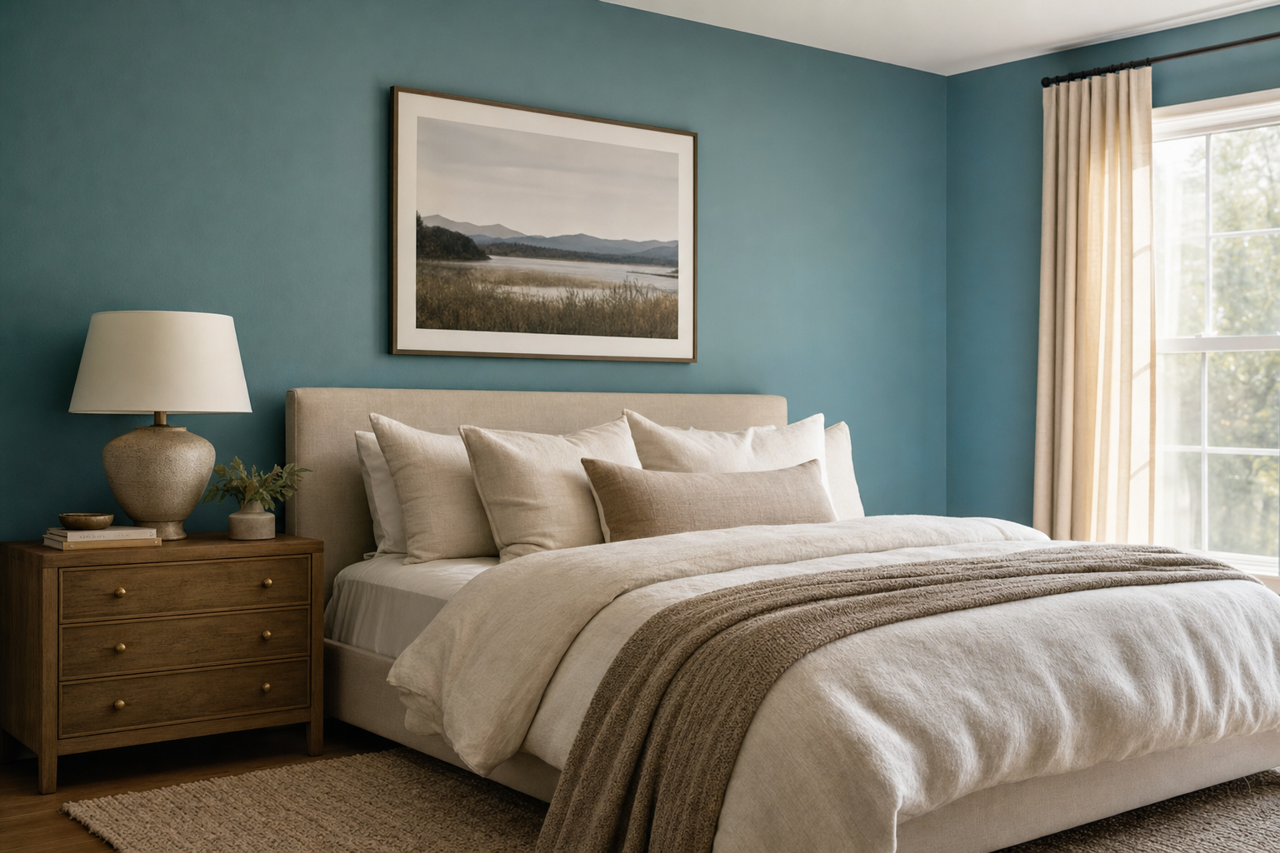Fiji by Benjamin Moore on interiors