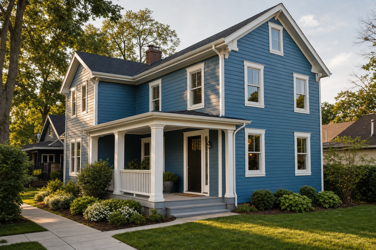 Lucerne by Benjamin Moore on exterior