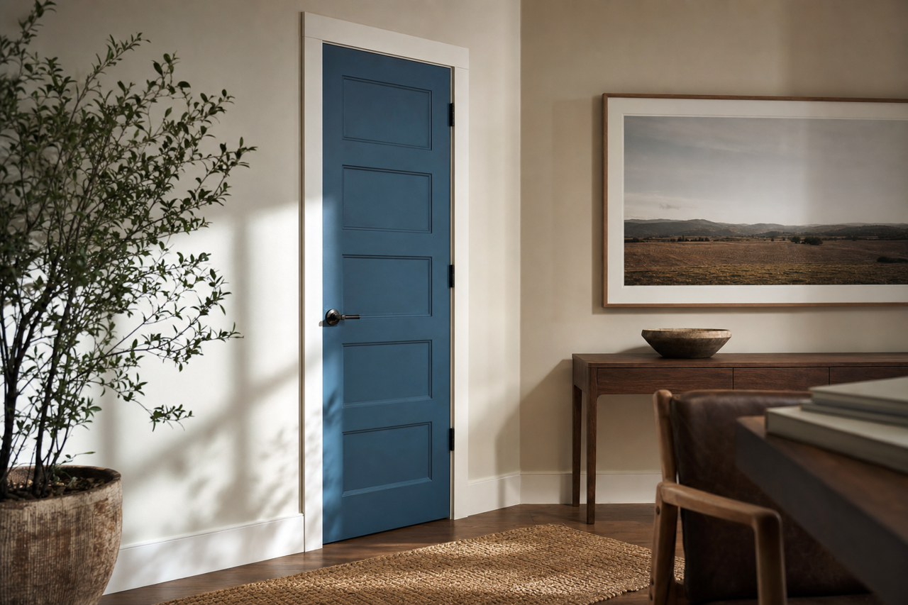 Lucerne by Benjamin Moore on interior-doors