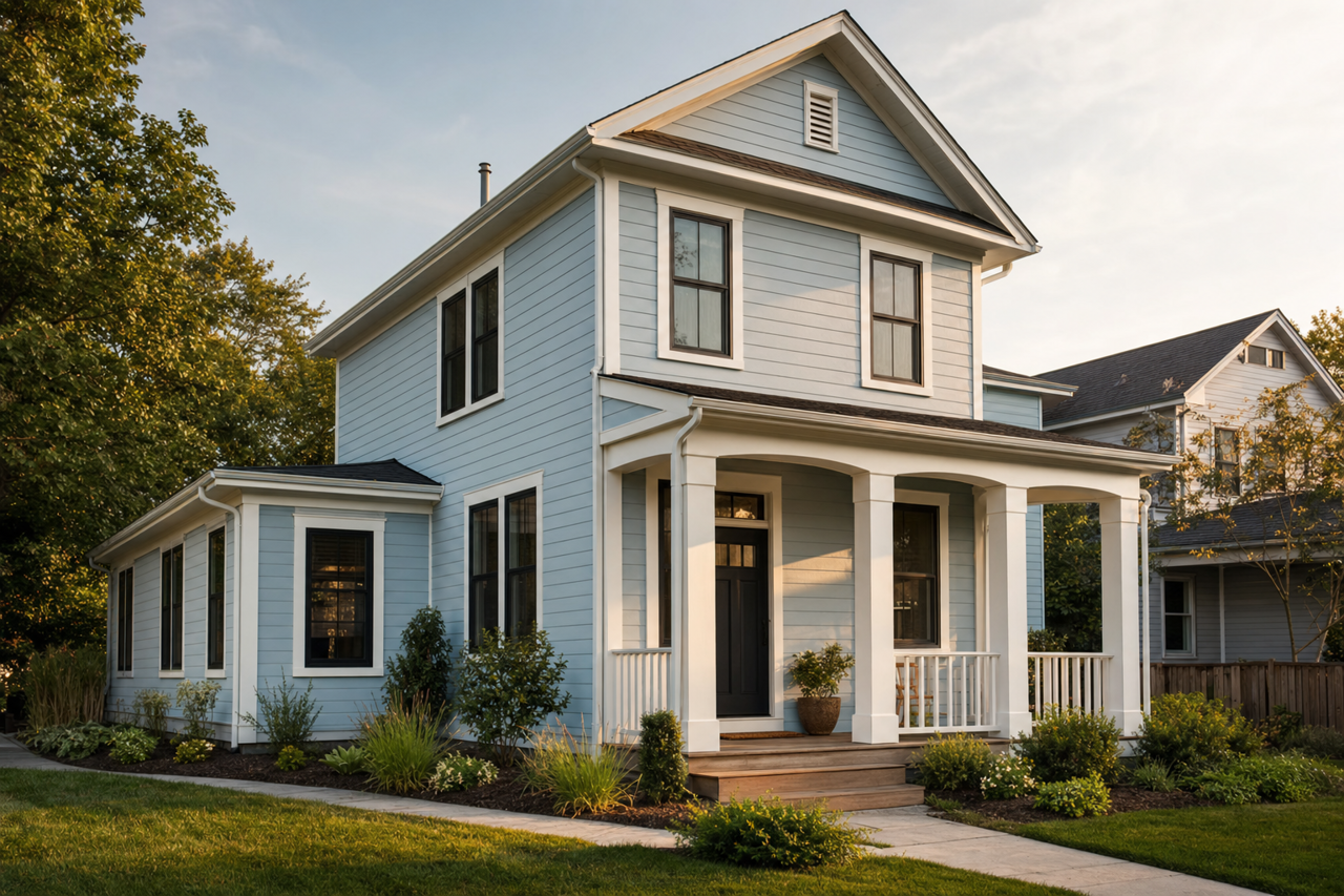 Serenata by Benjamin Moore on exterior