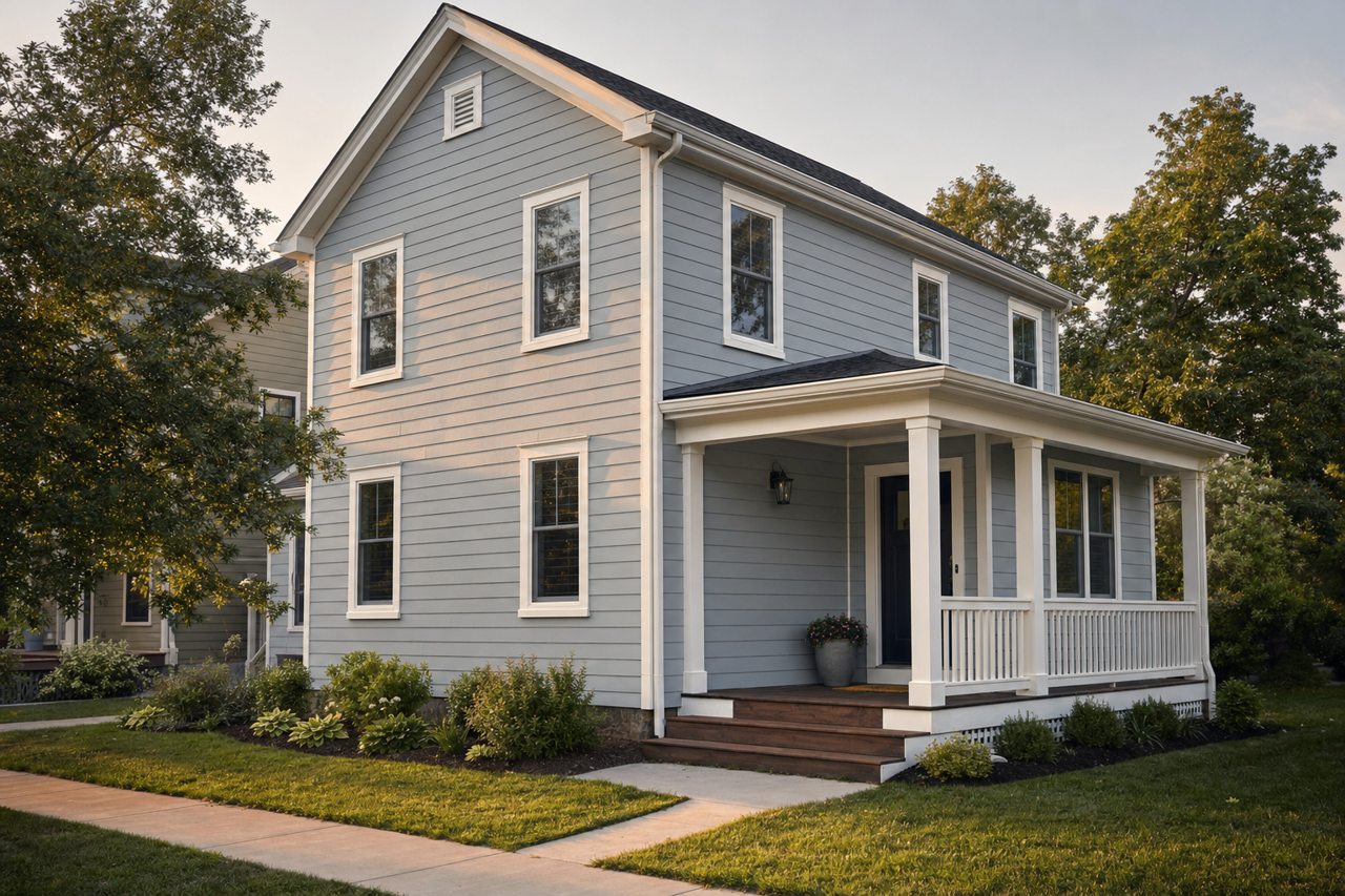 Solitude by Benjamin Moore on exterior