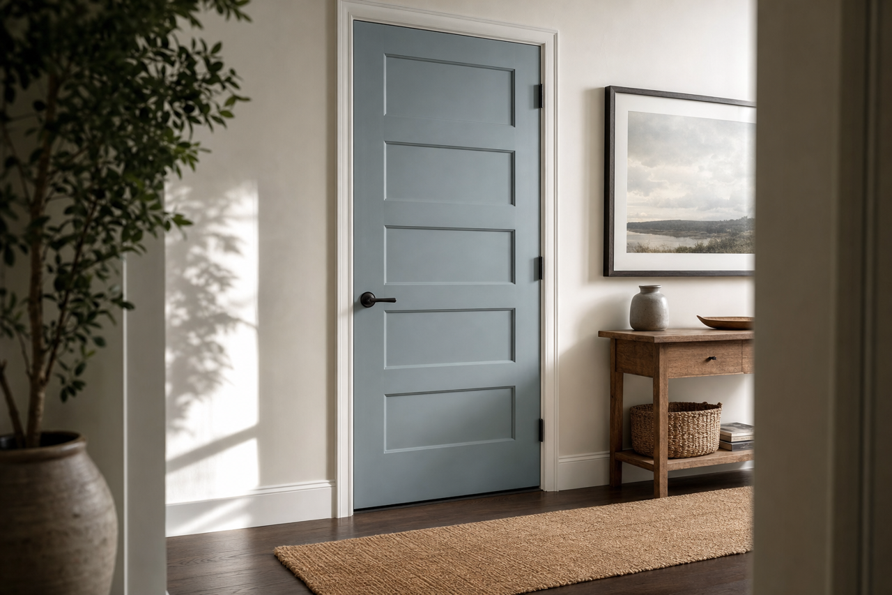 Amsterdam by Benjamin Moore on interior-doors