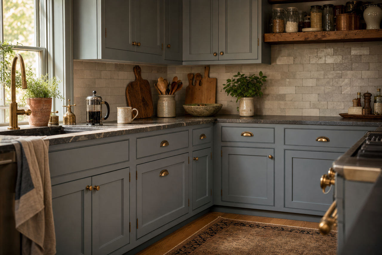 Montpelier by Benjamin Moore on cabinets
