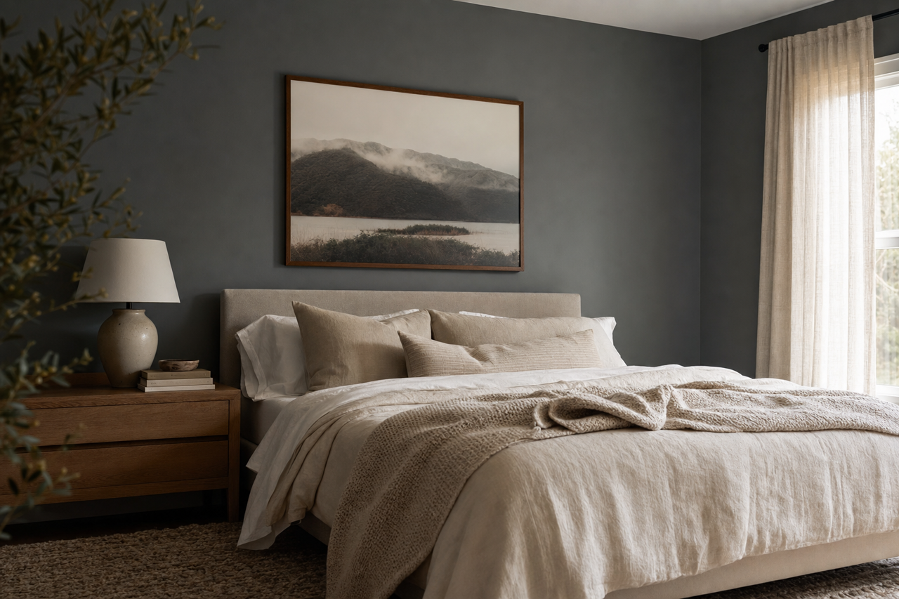 Flint by Benjamin Moore on interiors