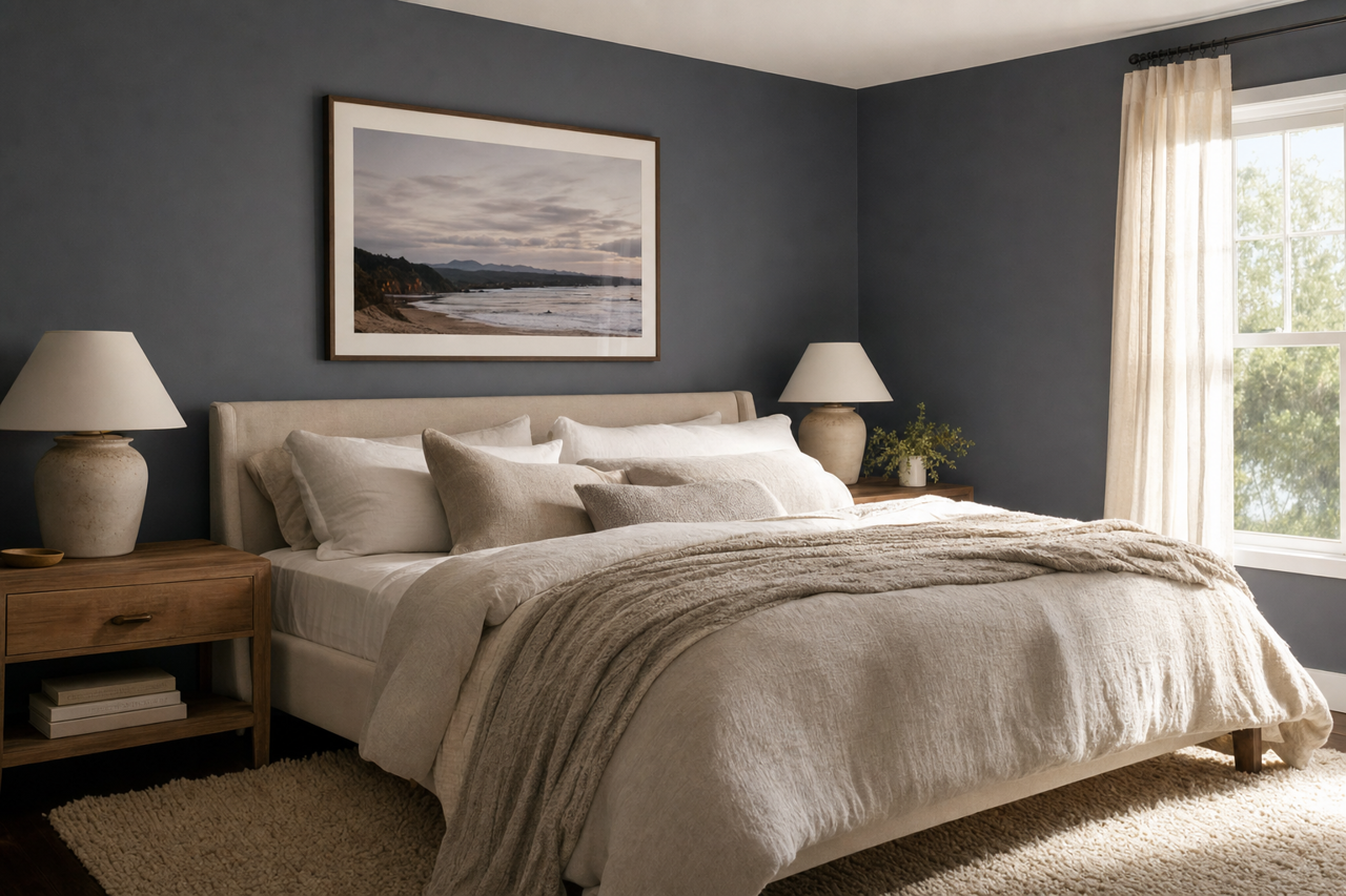 Mysterious by Benjamin Moore on interiors